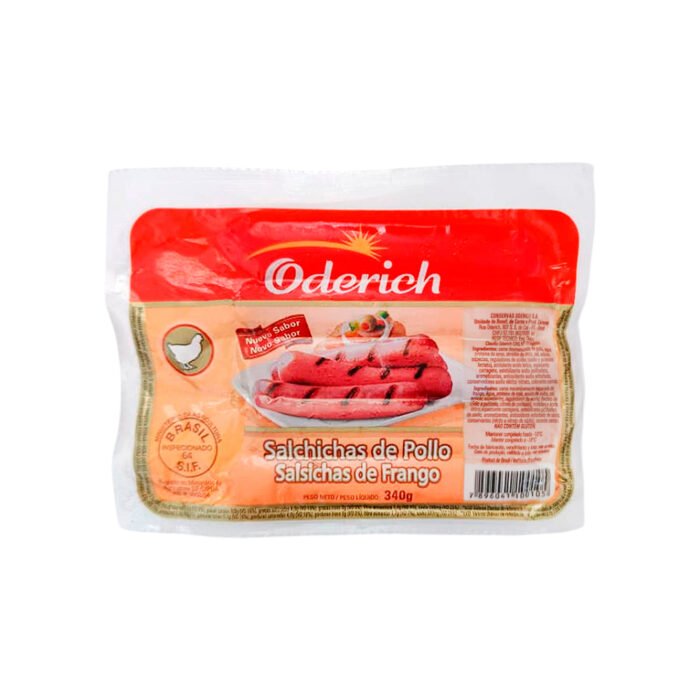 Salchichas de Pollo Oderich 340g (Caja de 10U)